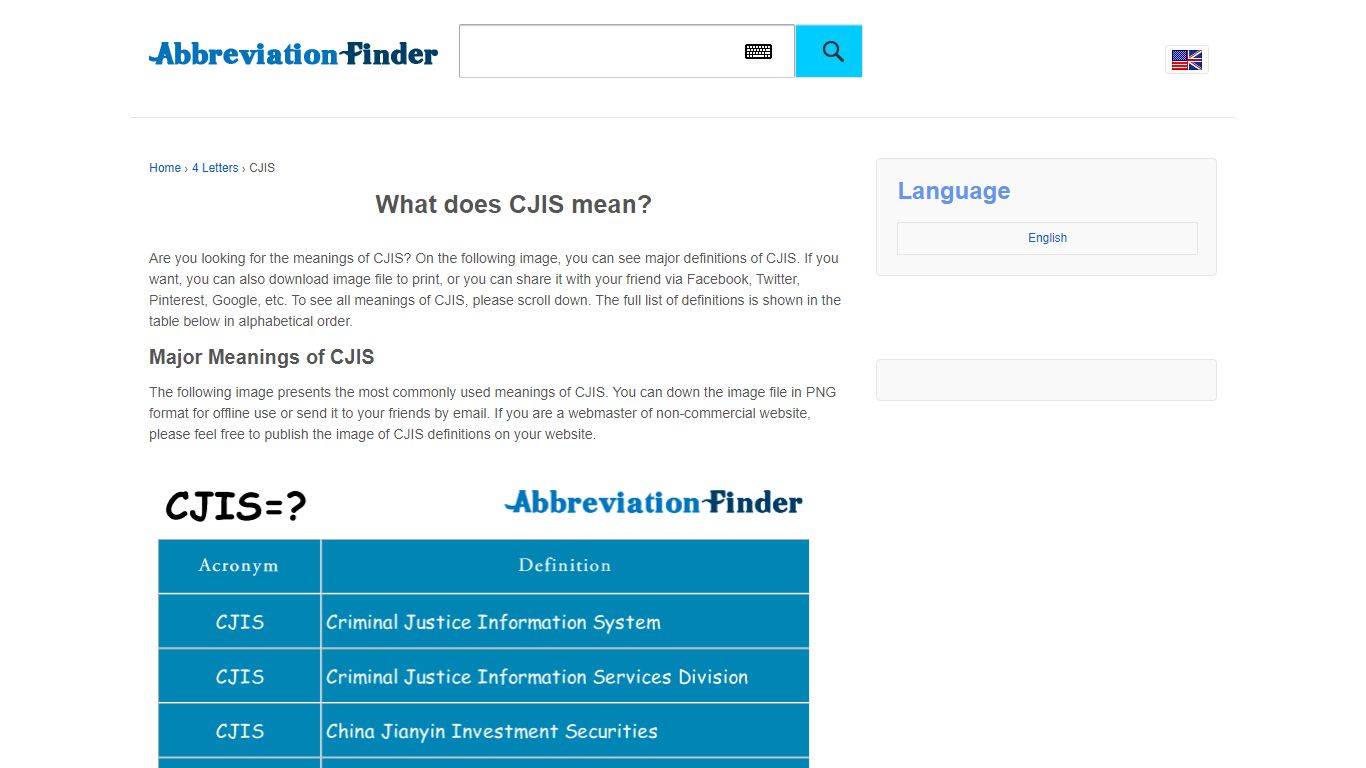 What does CJIS mean? - CJIS Definitions | Abbreviation Finder